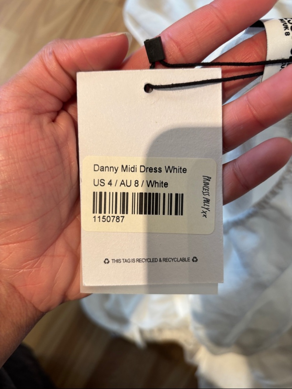 Danny Midi Dress in White - Picture 3 of 3